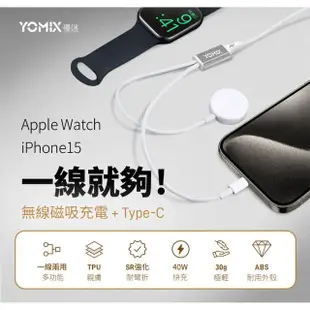 二合一充電線組【Apple】Apple Watch SE2 2023 GPS 44mm(鋁金屬錶殼搭配運動型錶環)