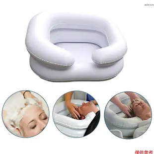 KKmoon 白色 充氣洗頭盆 家庭護理病人老人便攜洗頭盆（不含充氣工具）