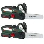 2x Klein Bosch Chain Saw Kids/Child Pretend Play Gardening Toy w/Sound/Light 3y+