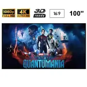 Visualax 100" inch Fixed Frame Ultra Short Throw ALR Projector Screen TRUE 16:9