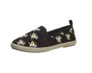 FOCO NHL Women's Pittsburgh Penguins Espadrille Canvas Slip On Shoe