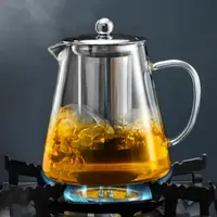 在飛比找樂天市場購物網優惠-天喜玻璃茶壺家用過濾泡茶壺大容量水壺耐熱玻璃壺花茶紅茶具套裝