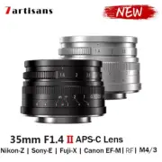 7artisans 35mm F1.4 II APS-C MF Camera Lens f Canon Sony Fujifilm Fuji Nikon M43