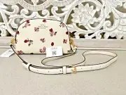 Coach Madi Dome Crossbody Leather Purse With Ladybug Floral Print CU273 NWT