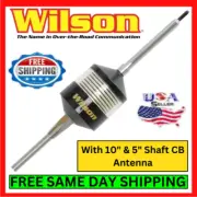 Wilson W2000 Antenna CB Radio 3500W w/ 10" & 5" Shaft AM/FM Mobile Trucking Set