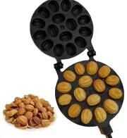 MOLD PAN FOR BAKING COOKIES FOR NUTS HAZEL WITH NON-STICK COATING - 16 NUTS
