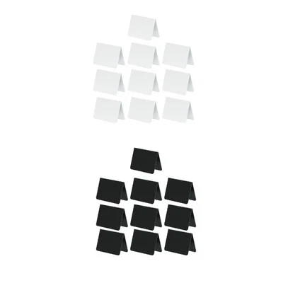 10x Acrylic Mini Chalkboard Signs Tabletop for Retail Label Birthday Buffet