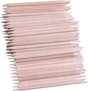 Healeved 500 Pcs Wood Nail Sticks Beauty Wood Sticks Double-sided Wax Applicators Nail Kit