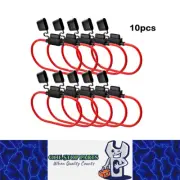 10 x Mini Blade inline Fuse Holders with dust proof cap suit to 30amp fuse 10pcs