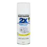 RUST-OLEUM 2X Gloss Paint & Primer Spray Paint 340g White