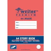 Writer Premium A4 Story Book 12mm Ruled 64 Page