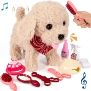 Gorillfun Interactive Walking Plush Puppy Toy Dog, Remote Control Electronic