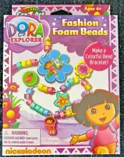 Dora the Explorer Fashion Foam Beads Nickelodeon (Cra-Z-Art, 2009) SEALED, NEW
