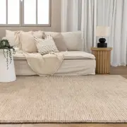 Brand Ventures Eco Breeze Wool Beige Rug