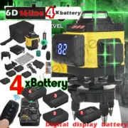 Traderighter Laser Level Green Light 4D 16 Lines Self Leveling 360° 4 Battery