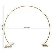 Large Circle Wedding Balloon 8.5ft Round Backdrop Stand Metal Arch Frame Wedding