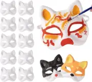 Cat Mask Therian Mask to Paint Paper Fox Mask Base