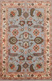 Handmade Oushak Indian Area Rug Wool Carpet 6' 0'' X 4' 1''