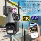 8MP 4K WiFi IP Camera Outdoor Dual Lens CCTV Wireless Home Security PTZ IR Cam