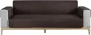 [Hyper Cover] Waterproof Pet Sofa Cover (Mocha, 3 Seater) - Diamond-Quilted, Anti-Slip Base, Antifouling, Well-Stitched Edges - Ideal Pet Covers for Sofas and Lounge Protection