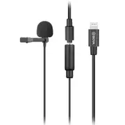 Boya By-M2 Lavalier Clip-On Microphone Lapel 3.5mm For iOS Devices Black