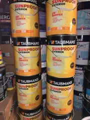 Taubmans 10L Neutral And White Low Sheen Sunproof Exterior Paint Free Tinting