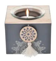 Mandala Boho Tealight Candle Holder Decor Table Light Candleholder Aromatherapy