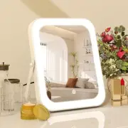 8"x10" Lighted Vanity Mirror, Makeup Mirror with Light, Dimmable Touch Screen