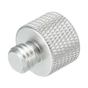 Mic Stand Adapter 5/8 Female x 3/8 Male Camera Screw Thread Adapter Silver