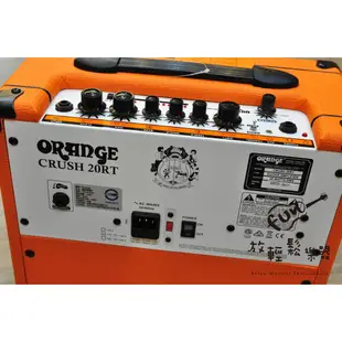 『放輕鬆樂器』 全館免運費 公司貨 Orange Crush 20RT 電吉他 音箱 內建 Reverb 調音器