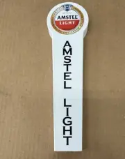 Amstel Light Lager - White Draft Beer Tap Handle - Mancave Bar