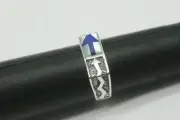 Size 10-1/4 Silver Traveling Arrow Silver Ring band