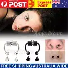 Fake Nose Ring Segment Helix Tragus Faux Clicker Non-Piercing Magnetic MEL