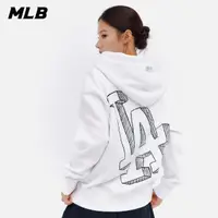 在飛比找momo購物網優惠-【MLB】大Logo連帽上衣 帽T 洛杉磯道奇隊(3AHDB