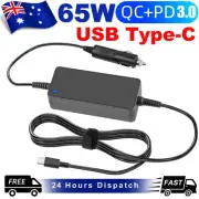 65W Laptop Car Charger USB C AC Adapter For Lenovo Yoga 11E Thinkpad X1 Carbon