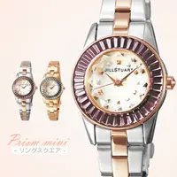 在飛比找樂天市場購物網優惠-JILL STUART 方晶鋯石玫瑰金手錶 都會時尚新女性金