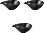 Set of 3 Velias SSS/BK Single Mouth Bowl, 3.7 x 2.1 x 1.4 inches (9.4 x 5.3 x 3.5 cm) | Setomonohonpo with Dressing, Made in China