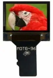 PMOLED Display Module with microSD interface, 0.96"