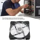 Cooling Fan Glowing Cool Large Air Volume Led 12Cm Shockproof Silent Compute AUU