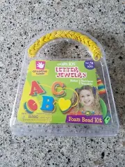 Fibre Craft - letter jewelry smart kit foam bead kit new in package