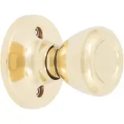 2 X Dummy Tulip Knobs, Non Turning, Bright Brass US3, Sheild Security 226953