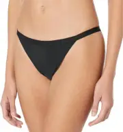 Steve Madden Women's Micro String Bikini Underwear, Black, Small