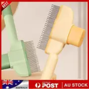 Pet Hair Removal Comb Flea Comb,2025 New Cat Grooming Brush with Release Button+
