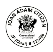 JP JUSTICE OF THE PEACE Queensland Custom Stamp Self Inking Refillabe 48mm Large