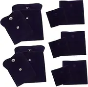 BELLIFFY 10pcs Jewelry Storage Pouches with Snap Button Soft Lint Bags for Rings Earrings and Accessories for and Travel Assorted