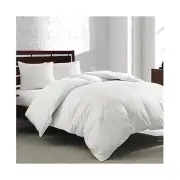 Royal Luxe White Goose Feather & Down 240 Thread Count King Comforter