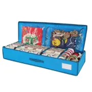 Christmas Wrapping Paper Storage Container Fits up to 18-24 Rolls, Underbed G...