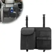 Car Seat Back Organizer Large Capacity Bag, Storage Bag with Hook, Suede, for...