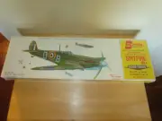 Vintage Sterling Models Spitfire Mk I Balsa Wood Rubber Powered Flying Scale Kit