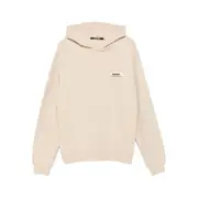 [Jacquemus] Jacquemus The Gros Grain Logo-plaque Hooded Sweatshirt S NEUTRALS